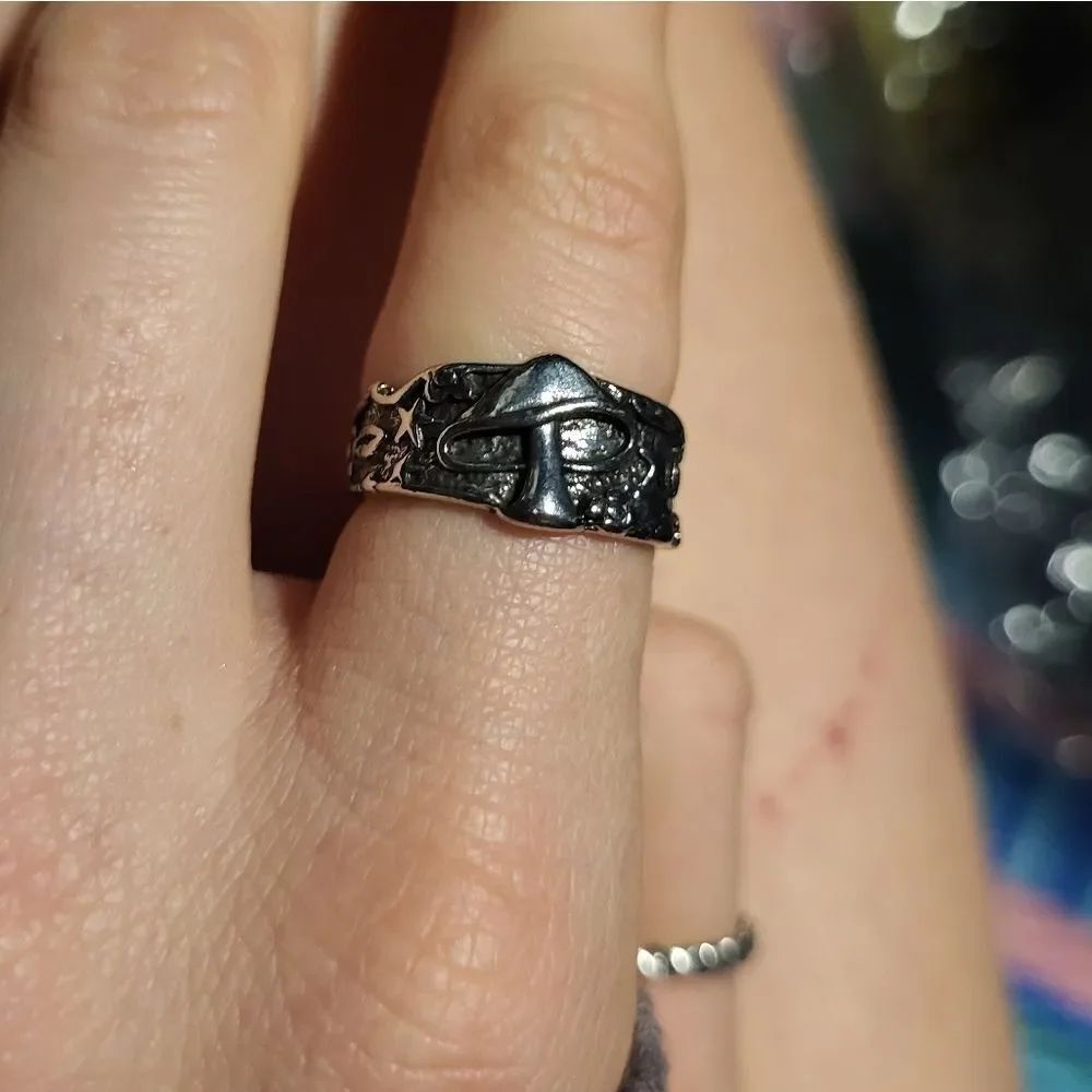 Cute Fashion Mushroom Ring- Size 7